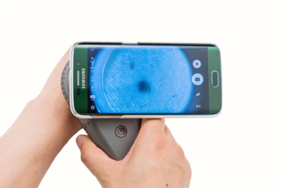 Rámček pre pripojenie mobilného telefónu Samsung Galaxy S7 k dermatoskopom ILLUCO - 3