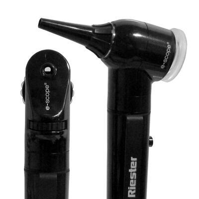 Otoskop + oftalmoskop Riester e-scope ®, direct illum. XL černý, v pouzdře - 5